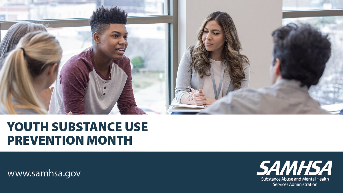 Five People Discussing Youth Substance Use Prevention Month