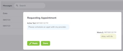 Requesting Appointment